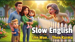 She Thought She Was Right… Until Karma Hit Hard | Easy English Listening Story (A2 Level)