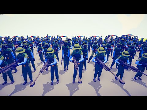 CAN 350x SHERIFF KILL BANK ROBBERS? - Totally Accurate Battle Simulator TABS