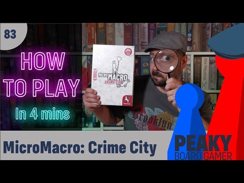 How to play MicroMacro: Crime City board game - Full teach - Peaky Boardgamer