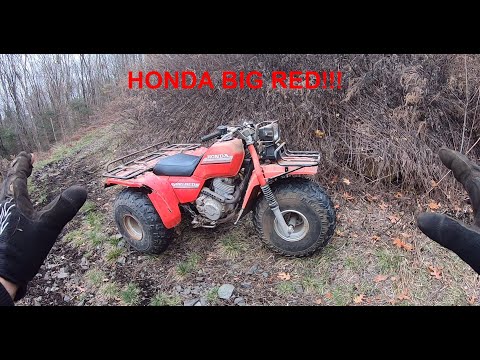 Testing the 1985 Honda Big Red 250 ES Three Wheeler! - Testing Classic ATVs