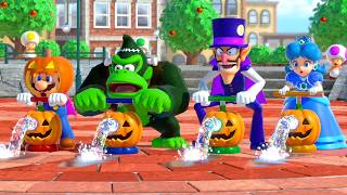 【スーパーマリオパーティ】4人対戦ミニゲーム集！マリオ VS ドンキーコング VS ワルイージ VS デイジー 4K UHD