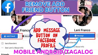 How to Change Add Friend Button to Message Button on Facebook?Show MESSAGE BUTTON ONLY on Facebook