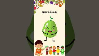 BÉ HỌC TIẾNG ANH VỀ CÁC LOẠI QUẢ! #hoctienganh #english #englishforkids 