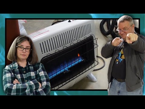 Installing Mr Heater 30K BTU Blue Flame LP Heater | MHVFB30LPT | Making the wife HOT