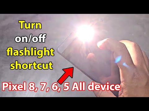 How to turn on flashlight on google pixel shortcut