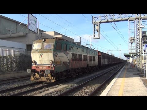 E655.214 sul MRS 55307 Bologna Interporto - Maddaloni Marcianise, in partenza da Pomezia