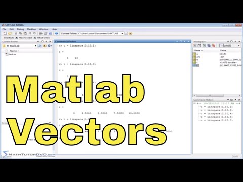 Matlab Tutorial 28 Creating Vectors With Evenly Spaced Elements