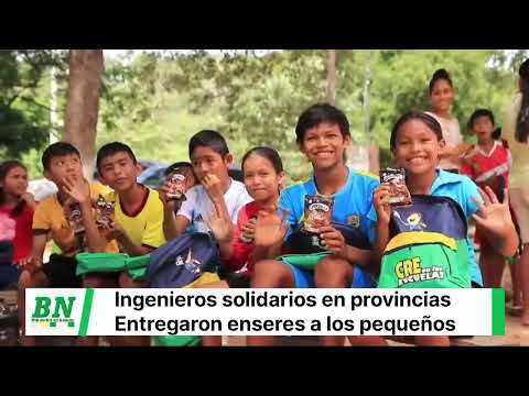 Ingenieros llevaron ayuda solidaria a más de 500 niños chiquitanos