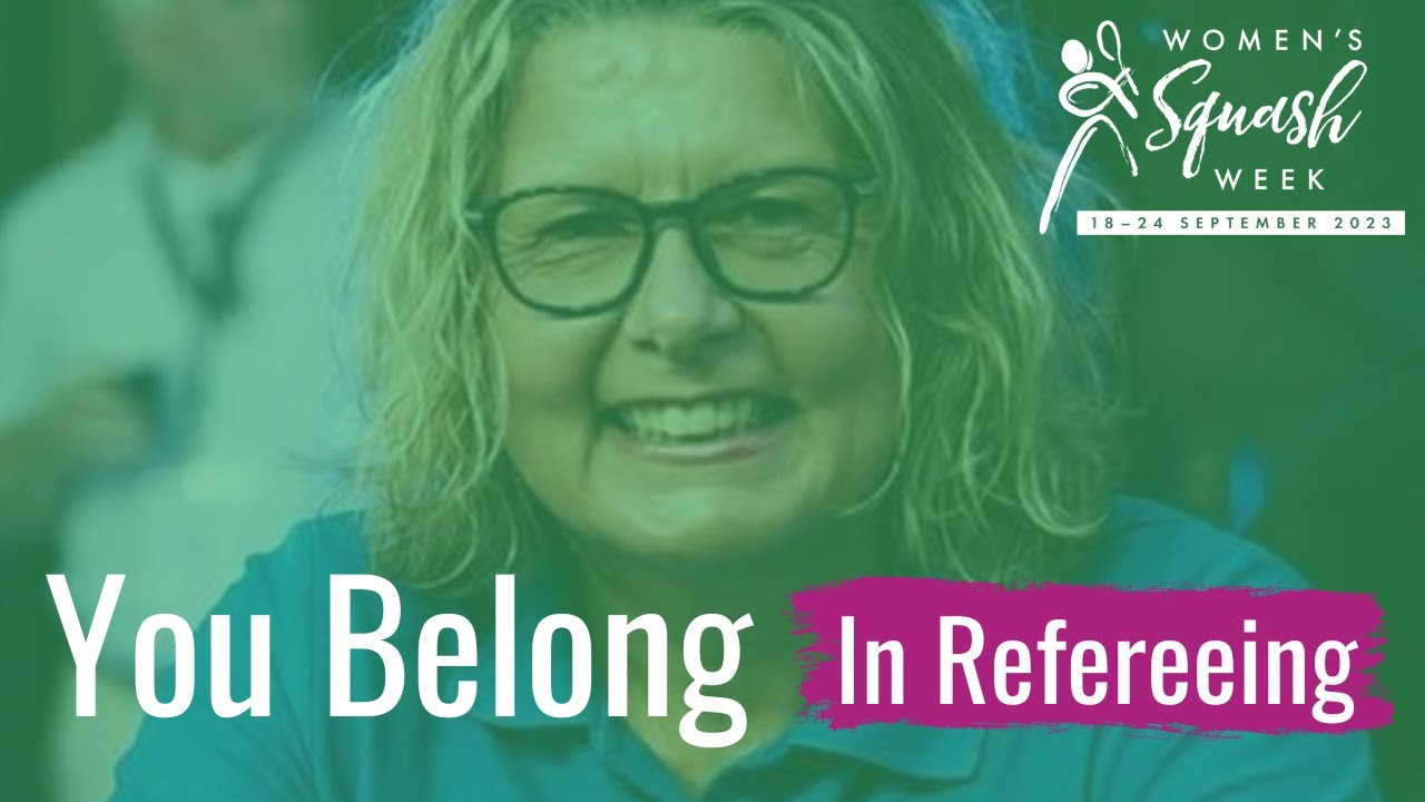 The world's first female squash referee: Andrea Santamaria #WomensSquashWeek #YouBelong @squashtv