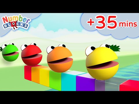 Aprende a contar con los Numberblobs | Compilación | Dibujos para niños | Numberblocks en Español