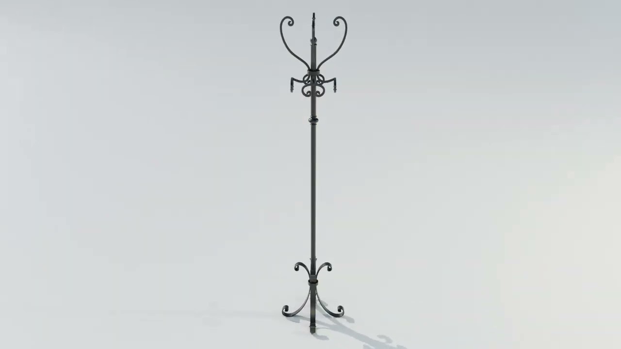 Wrought Iron Clothes Hangers 3D Model