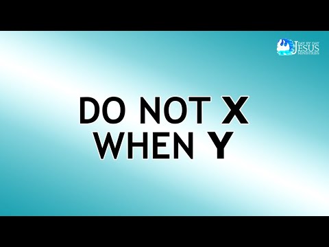 2022-05-08 Do Not X When Y - Ed Lapiz