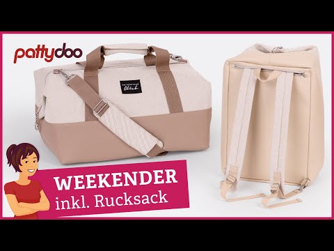 Weekender bag with ingenious backpack function and sturdy metal frame 👝 Includes instructions for...