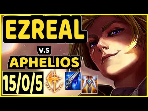 WILDTURTLE (EZREAL) vs APHELIOS - 15/0/5 KDA BOTTOM ADC GAMEPLAY - NA Ranked MASTER