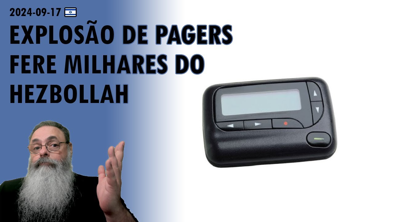 #Israel 2024-09-17: ATAQUE INÉDITO faz que PAGERS de MILHARES de TERRORISTAS EXPLODAM causando CAOS