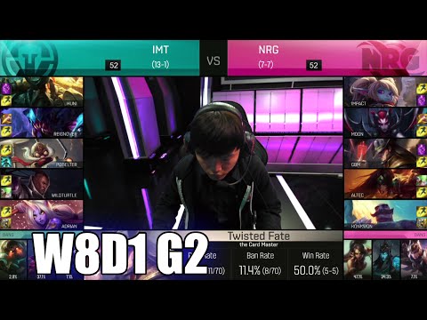Immortals vs NRG eSports | Week 8 Day 1 S6 NA LCS Spring 2016 | IMT vs NRG G2 W8D1 1080p
