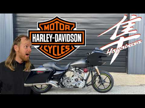 400hp Procharged Hayabusa Engine in a Harley Bagger