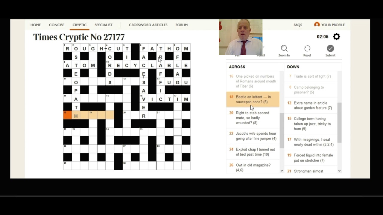Watch video World's Best Solver explains how to solve today's Times Crossword! Now World's Best Solver explains how to solve today's Times Crossword!