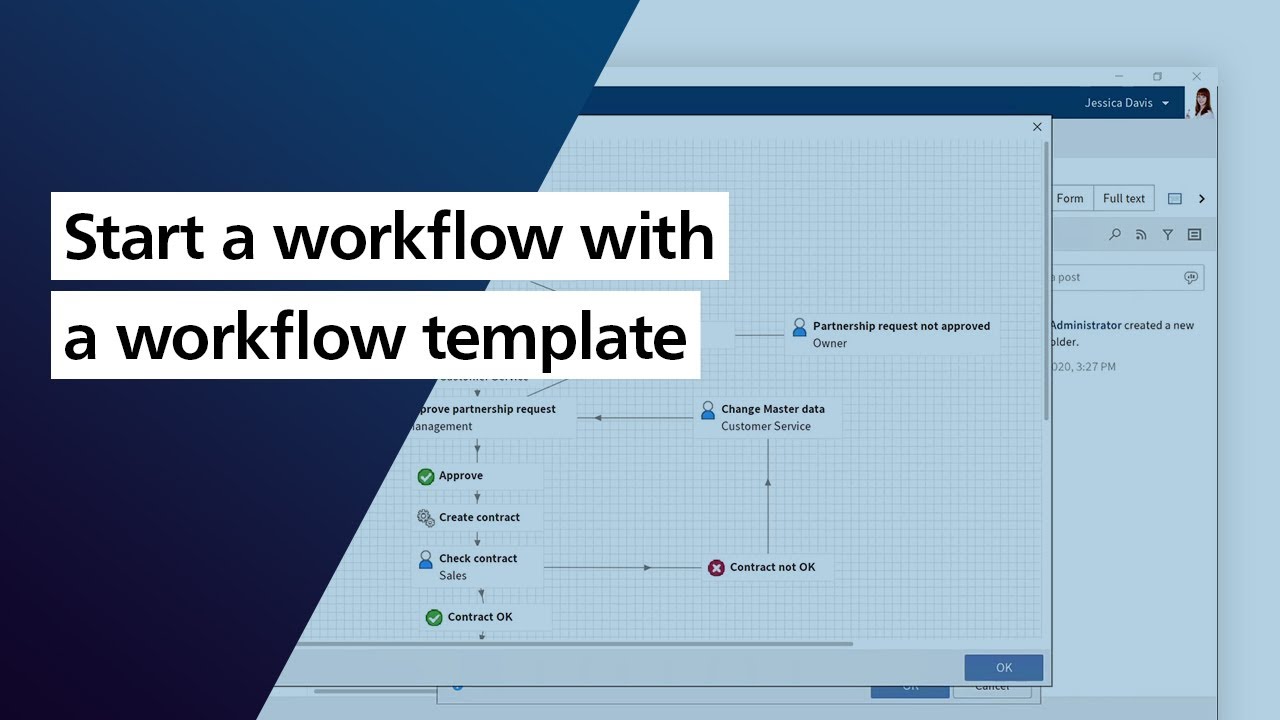 Start a workflow with a workflow template