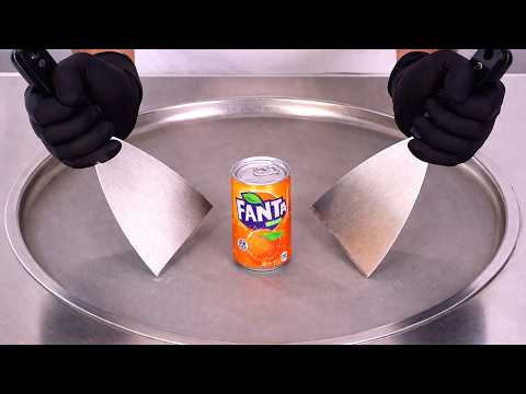 Mini Fanta Orange - Ice Cream Rolls | Satisfying Visual ASMR