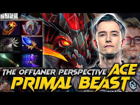 7.34D Patch Ace - Primal Beast The Offlaner - Full Gameplay Dota 2 #ace #primalbeast