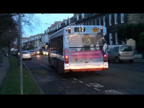 Route 12 Lothian Buses Dennis Dart SLF Plaxton Pointer MPD 65 (SK52 OJJ) Drive Off
