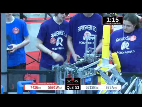 2015 VRC Engr Q53 - 7426 5691W vs 5313B 979A - 39 to 39 - VEX Worlds 2015 - Engineering Division