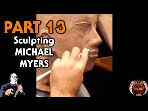 Michael Myers Sculpture Timelapse Documentary - Halloween (PART 13/31)
