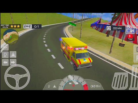 Ambulance Emergency Rescue Driver- summer Coast Guard Beach Bay - Android Gameplay
