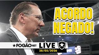 FOGÃONET LIVE: ARES NEGA ACORDO COM TEXTOR | BOTAFOGO FAZ MELHOR CAMPANHA DA SUL-AMERICANA
