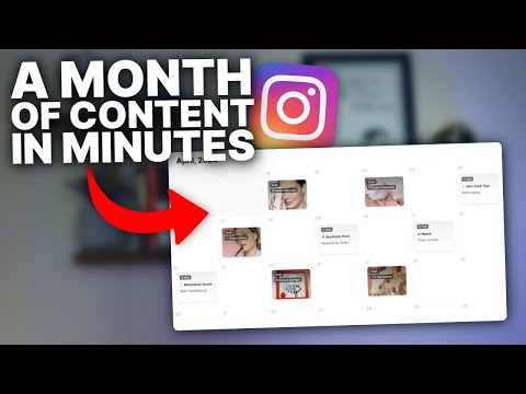 How to Create a Month of Social Media Content in Minutes