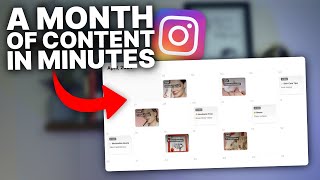 How to Create a Month of Social Media Content in Minutes