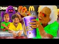 The BABYSITTTER Makes DJ Kyrie DRINK McDonald S GRIMACE SHAKE The Prince Family Clubhouse