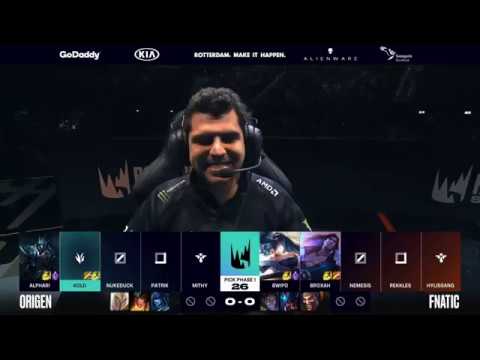 Sona & Taric Locked In - FNC VS OG Game1 Highlights - 2019 LEC Spring Semifinals