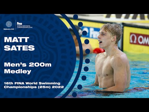 Matt Sates 🥇 | Men's 200m Medley 🏊‍♂️ | 16th FINA World Swimming Championships (25m) 2022