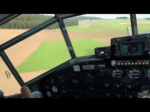 How to land the Junkers Ju 52 Airplane - Cockpit View