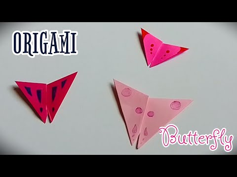 Easy Origami Butterfly only in 1 minute | How to make an Easy Origami Butterfly