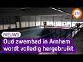 Dit oude zwembad wordt omgetoverd tot regenwaterbassin