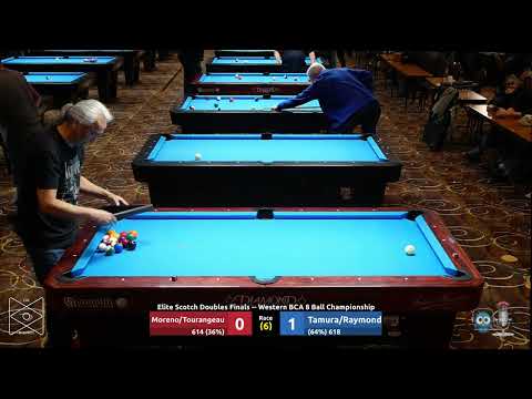 Moreno/Tourangeau vs Tamura/Raymond - Elite Scotch Doubles Finals - 2023 WBCA 8 Ball Championship