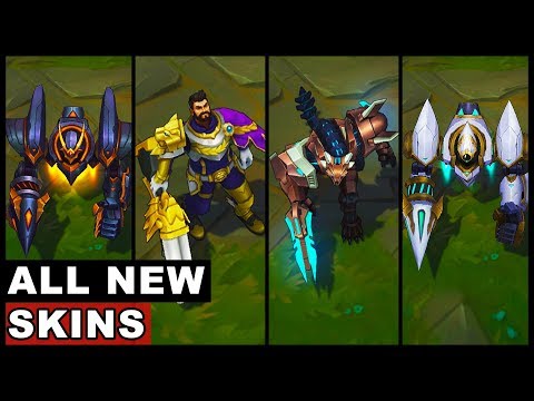 All New Skins Victorious Graves Mecha Rengar Lancer Rogue Paragon Blitzcrank (League of Legends)