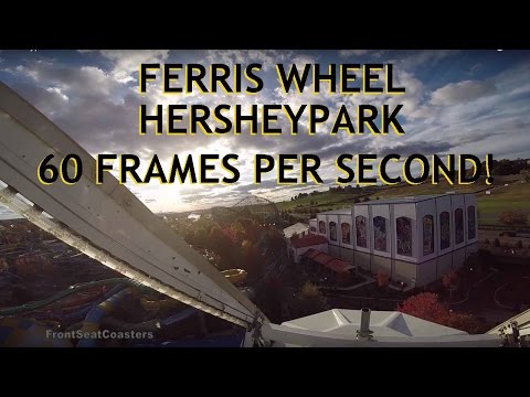 Hersheypark Ferris Wheel POV 60fps HD On-Ride Autumn 2015 GoPro Gorgeous Fall Views! Video