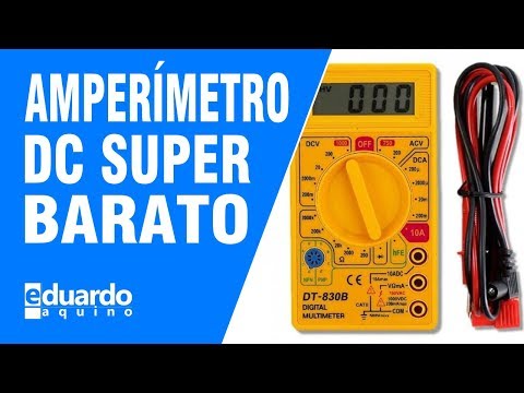 Amperímetro Caseiro Barato com Multímetro Digital