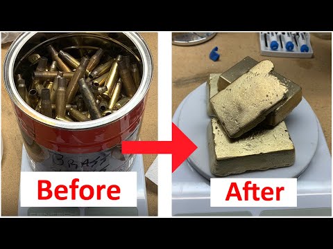Melting Down More Scrap Bullet Casings | Trash to Treasure | Brass Melt 2