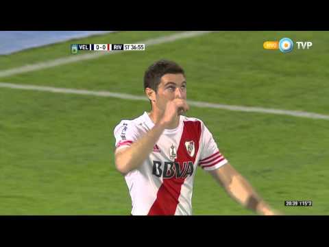 Gol de Alario. Velez 0 - River 1 | Primera División 2015 - Fecha 29