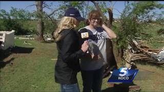 Woman says she survived tornado because of father’s dying wish