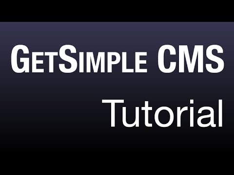 GetSimple CMS Tutorial 02 Allgemeines