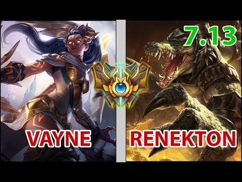 SKT T1 Huni Vayne Top - Vayne vs Renekton - Patch 7.13