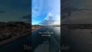 Early morning walk across the glass bridge on MSC World Europa