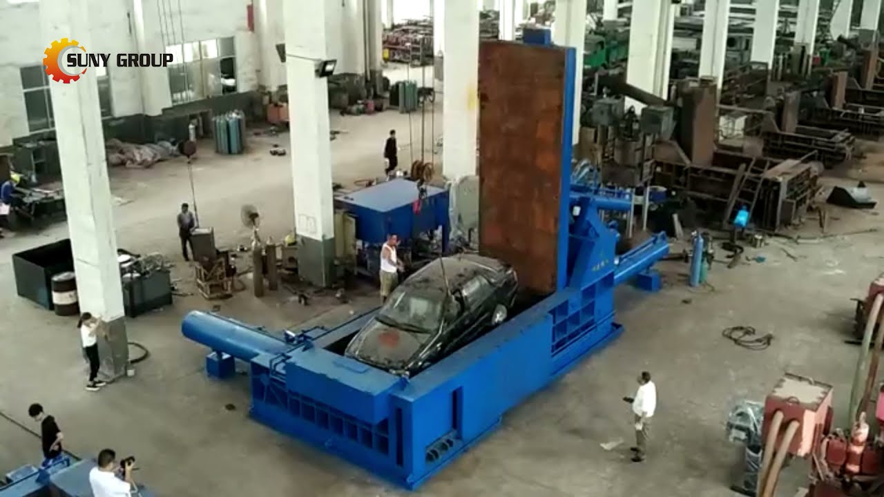 Car Baler | Scrap Metal Baling Machine