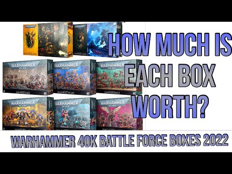 Warhammer 40K Battle Force 2022 Box Values